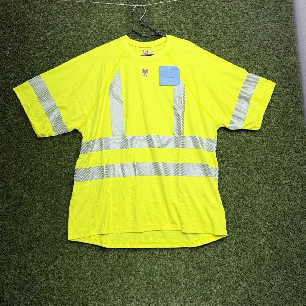 Drifire Hi-Viz Shirt Mens 2X Fire Resistant NSA BSTJTRC3 Short Sleeve Reflective